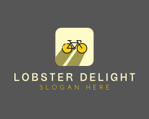 Bicycle Cycling Bike App logo design