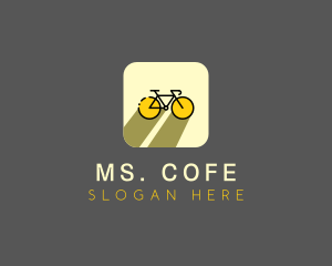 Bicycle Cycling Bike App logo design