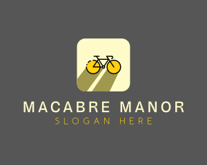 Bicycle Cycling Bike App logo design