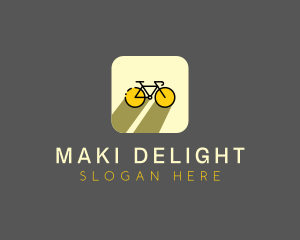 Bicycle Cycling Bike App logo design