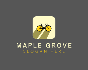 Bicycle Cycling Bike App logo design