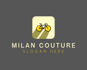 Bicycle Cycling Bike App logo design