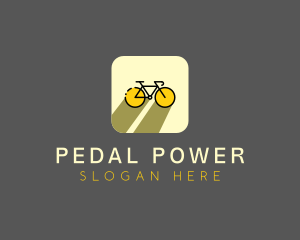 Bicycle Cycling Bike App logo design