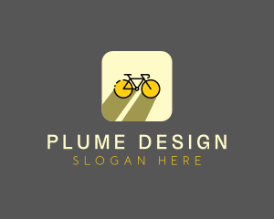 Bicycle Cycling Bike App logo design