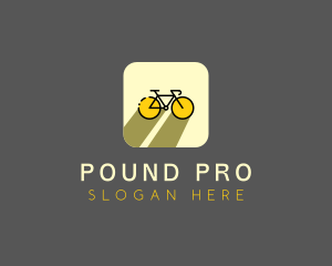 Bicycle Cycling Bike App logo design