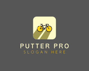 Bicycle Cycling Bike App logo design