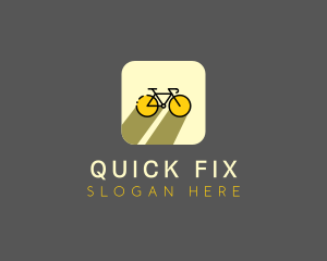 Bicycle Cycling Bike App logo design