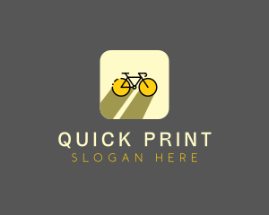 Bicycle Cycling Bike App logo design