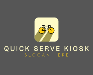 Bicycle Cycling Bike App logo design