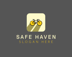 Bicycle Cycling Bike App logo design