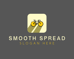 Bicycle Cycling Bike App logo design