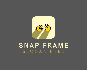 Bicycle Cycling Bike App logo design