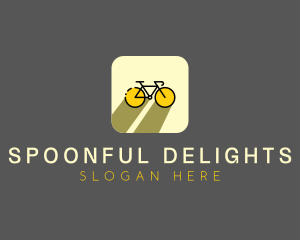 Bicycle Cycling Bike App logo design