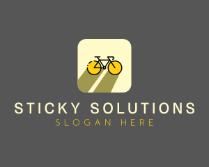 Bicycle Cycling Bike App logo design