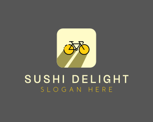 Bicycle Cycling Bike App logo design