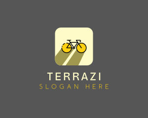 Bicycle Cycling Bike App logo design