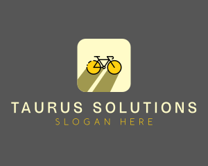 Bicycle Cycling Bike App logo design