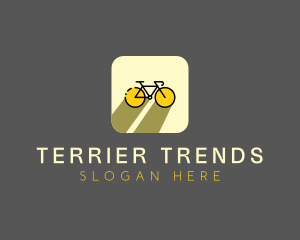 Bicycle Cycling Bike App logo design