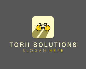 Bicycle Cycling Bike App logo design