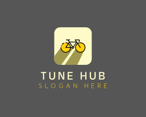 Bicycle Cycling Bike App logo design