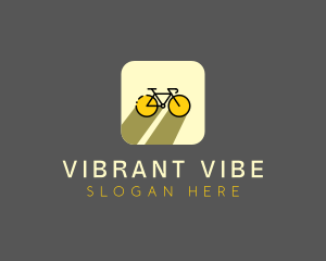 Bicycle Cycling Bike App logo design