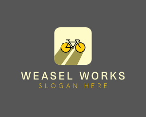 Bicycle Cycling Bike App logo design