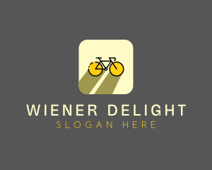 Bicycle Cycling Bike App logo design