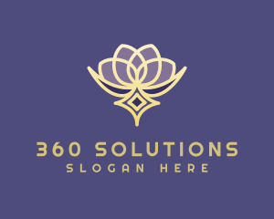 Premium Lotus Spa logo design