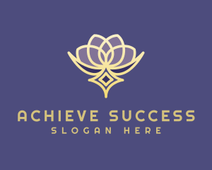 Premium Lotus Spa logo design