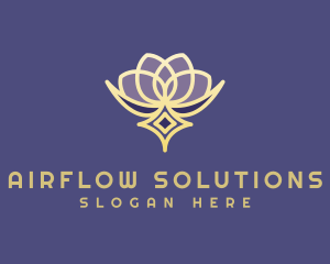 Premium Lotus Spa logo design