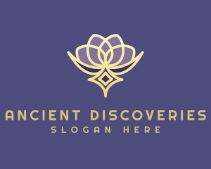 Premium Lotus Spa logo design