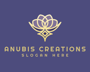 Premium Lotus Spa logo design