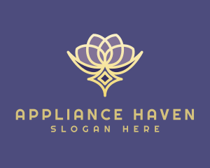 Premium Lotus Spa logo design