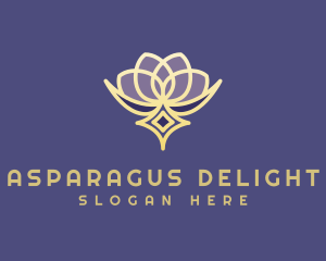 Premium Lotus Spa logo design