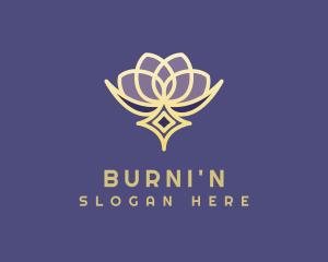 Premium Lotus Spa logo design