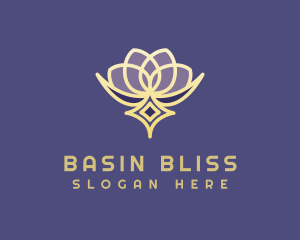 Premium Lotus Spa logo design