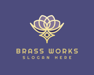 Premium Lotus Spa logo design