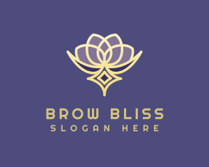 Premium Lotus Spa logo design