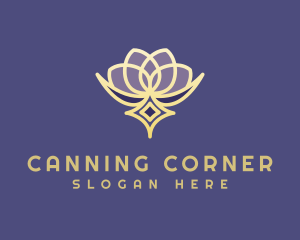 Premium Lotus Spa logo design