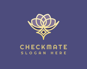 Premium Lotus Spa logo design