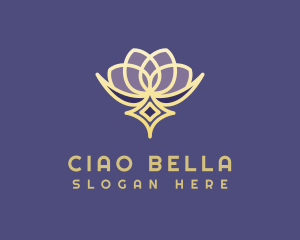 Premium Lotus Spa logo design