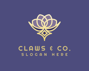 Premium Lotus Spa logo design