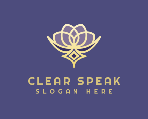 Premium Lotus Spa logo design