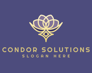 Premium Lotus Spa logo design