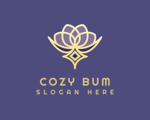 Premium Lotus Spa logo design