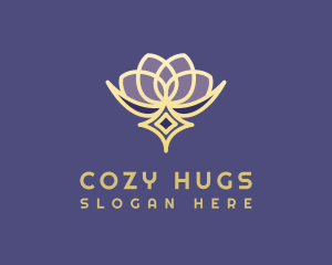 Premium Lotus Spa logo design