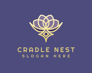 Premium Lotus Spa logo design