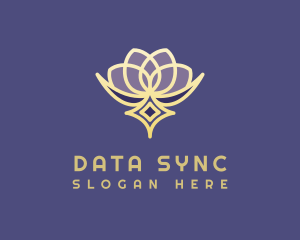 Premium Lotus Spa logo design