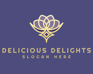 Premium Lotus Spa logo design