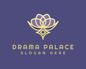 Premium Lotus Spa logo design